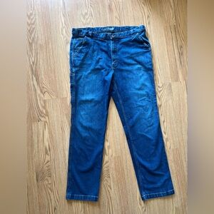 Carhartt Rugged Flex Relaxed Fit Denim Utility Jeans 42x34 Blue Workwear
